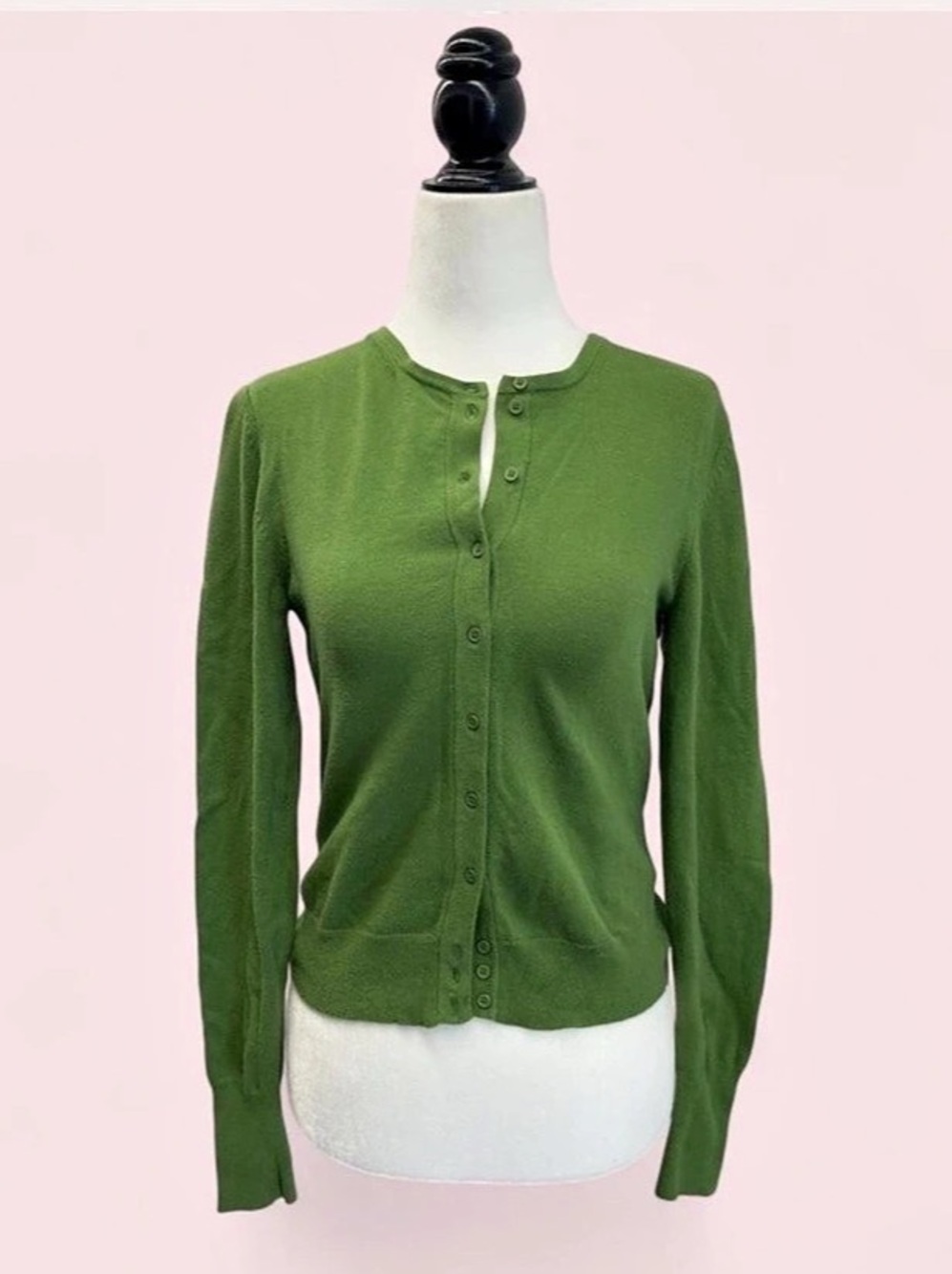 Y2K Jacob Green Button Front Cardigan